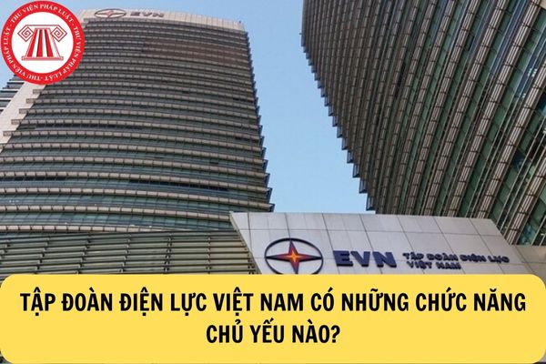 Các chức năng chủ yếu của Tập đoàn Điện lực Việt Nam là gì?