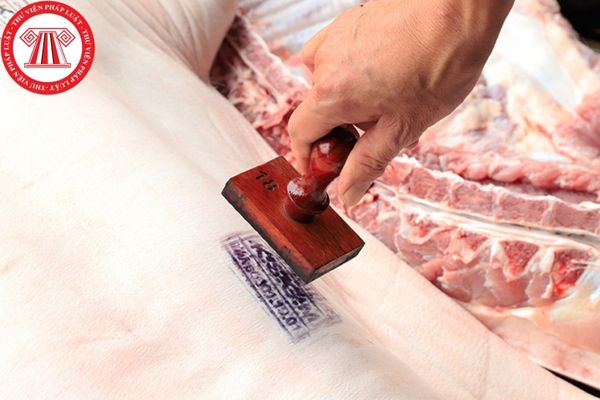 Quy định mẫu dấu dùng để đóng trên thân thịt gia súc phải xử lý vệ sinh thú y như thế nào?
