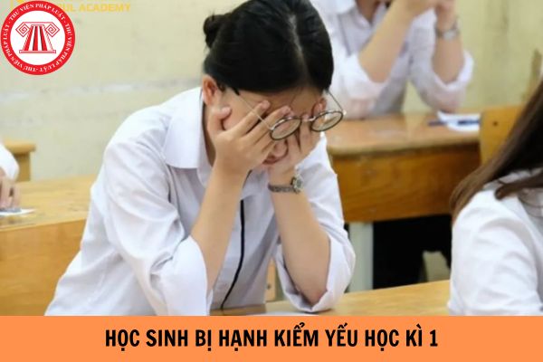 Học sinh bị hạnh kiểm yếu học kì 1 có sao không?