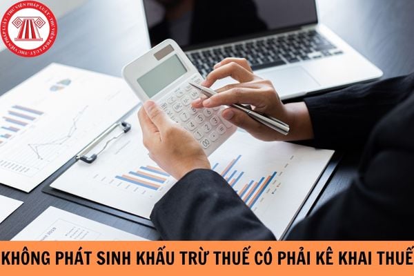 Không phát sinh khấu trừ thuế thì có phải kê khai thuế thu nhập cá nhân không?