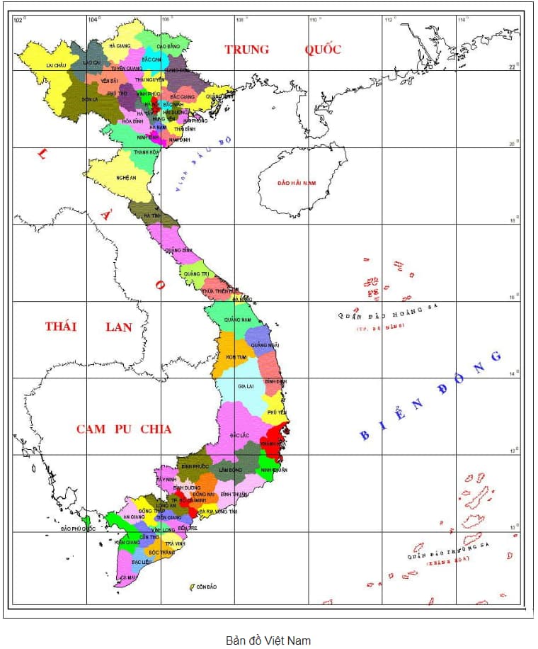 Bản đồ Việt Nam và bản đồ 63 tỉnh thành mới nhất 2024