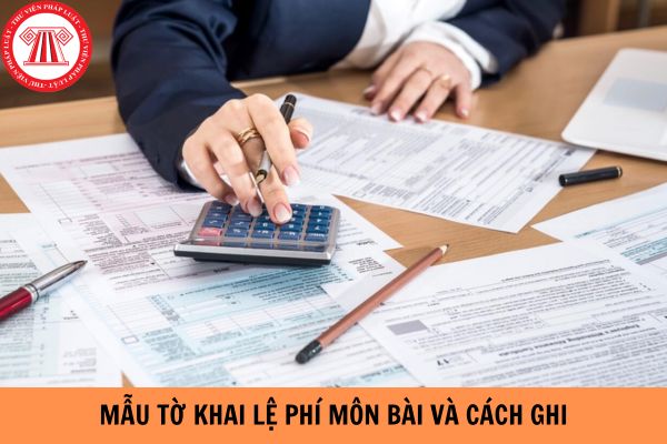 Mẫu tờ khai lệ phí môn bài mới nhất năm 2024 và hướng dẫn cách ghi?