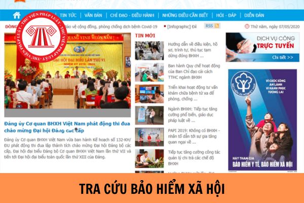 Cách kiểm tra bảo hiểm xã hội trên Website của bảo hiểm xã hội Việt Nam?