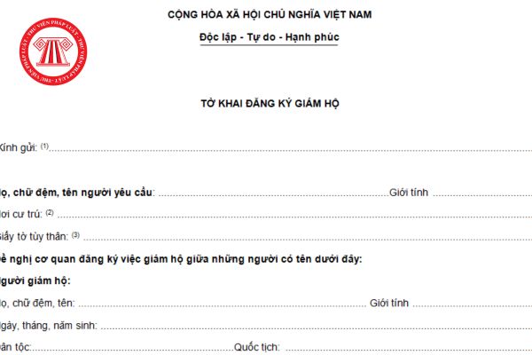 Thủ tục đăng ký giám hộ cử giữa người Việt với người nước ngoài?