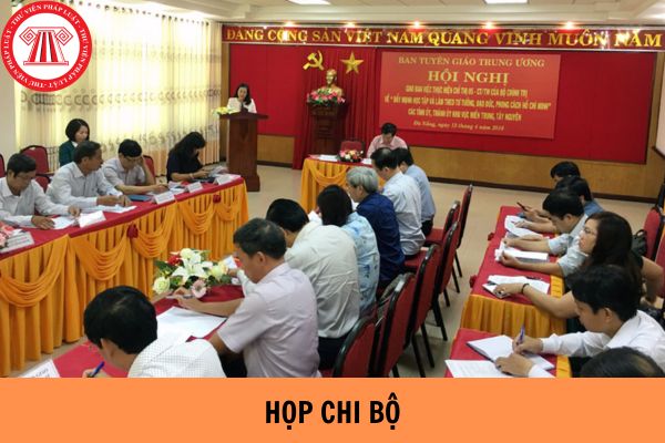 Mẫu biên bản họp chi bộ mới nhất hiện nay?