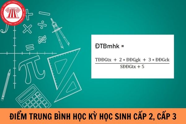 Cách tính điểm trung bình học kỳ cấp 2, cấp 3 đơn giản, chính xác nhất?