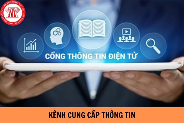 Kênh cung cấp thông tin của đơn vị trực thuộc Bộ, Công an cấp tỉnh trên môi trường mạng là những kênh nào?