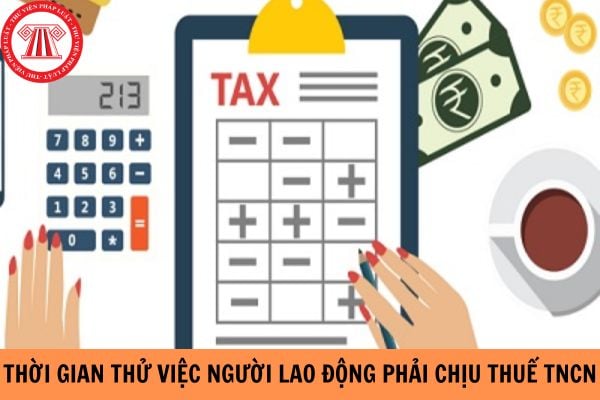 Trong thời gian thử việc tiền lương của người lao động phải chịu thuế thu nhập cá nhân hay không?