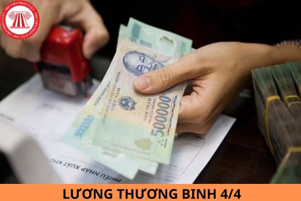 Mức hưởng trợ cấp ưu đãi hằng tháng đối với thương binh 4/4 hiện nay là bao nhiêu?