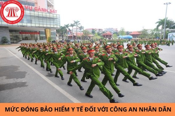 Mức đóng bảo hiểm y tế đối với công an nhân dân là bao nhiêu?