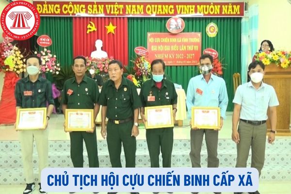 Từ 01/8/2023, khi thôi giữ chức vụ thì Chủ tịch Hội Cựu chiến binh cấp xã sẽ được hưởng chế độ trợ cấp như thế nào?