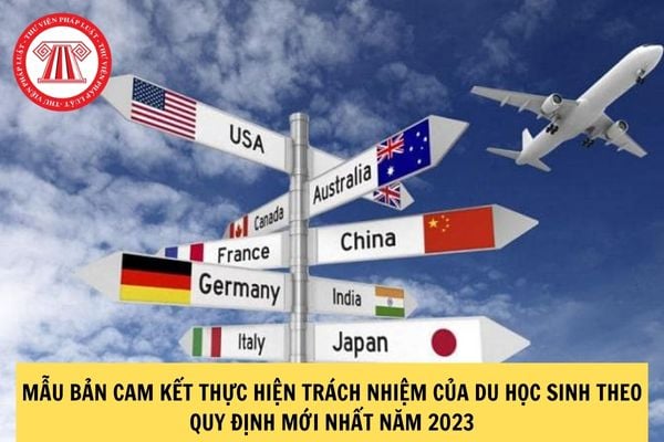 Mẫu bản cam kết thực hiện trách nhiệm của du học sinh theo quy định mới nhất năm 2023?