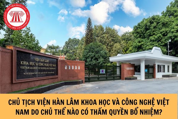 Chủ tịch Viện Hàn lâm Khoa học và Công nghệ Việt Nam do chủ thể nào có thẩm quyền bổ nhiệm?