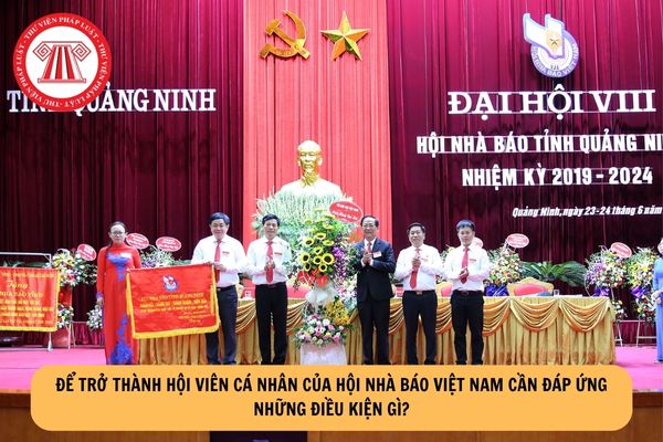 Để trở thành hội viên cá nhân của Hội Nhà báo Việt Nam cần đáp ứng những điều kiện gì?