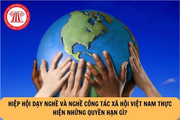 Hiệp hội Dạy nghề và Nghề công tác xã hội Việt Nam thực hiện những quyền hạn gì?