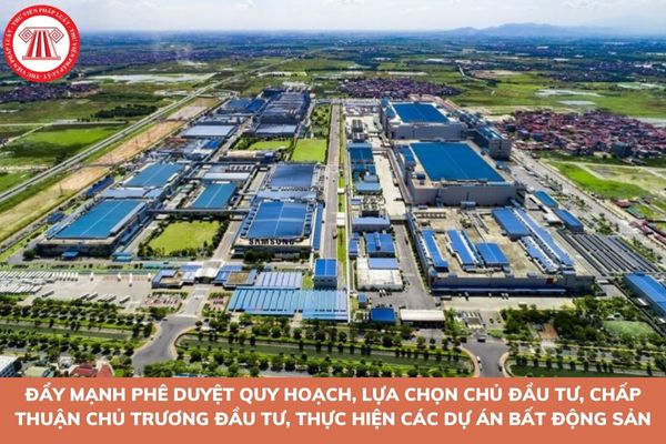 Đẩy mạnh phê duyệt quy hoạch, lựa chọn chủ đầu tư, chấp thuận chủ trương đầu tư, thực hiện các dự án bất động sản?