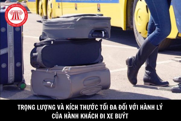 Trọng lượng và kích thước tối đa đối với hành lý của hành khách đi xe buýt là bao nhiêu? Quy định đối với xe buýt theo tuyến cố định bao gồm những gì?