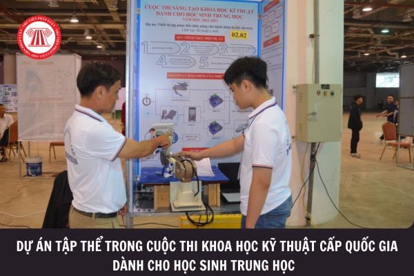 Dự án tập thể trong cuộc thi khoa học kỹ thuật cấp quốc gia có được phép đổi các thành viên khi đã bắt đầu thực hiện dự án? 