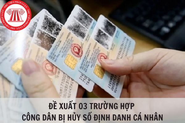 Đề xuất 03 trường hợp công dân bị hủy số định danh cá nhân mới nhất?