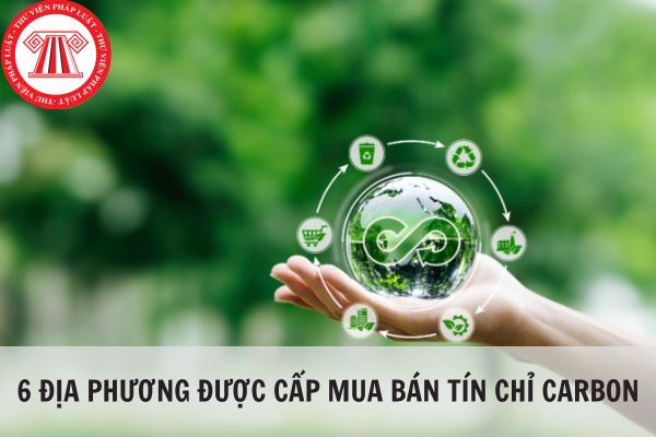 6 địa phương được cấp mua bán tín chỉ carbon là những địa phương nào?