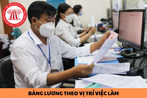 Bảng lương theo vị trí việc làm của cán bộ, công chức, viên chức năm 2024 có dựa trên mức lương cơ sở?