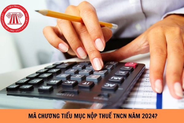 Mã chương tiểu mục nộp thuế TNCN mới nhất năm 2024?