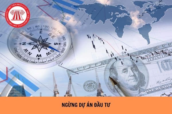 Quyết định ngừng hoặc ngừng một phần hoạt động của dự án đầu tư được thực hiện trong trường hợp nào? 