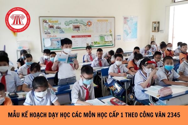 Mẫu Kế hoạch dạy học các môn học theo Công văn 2345 cấp 1?