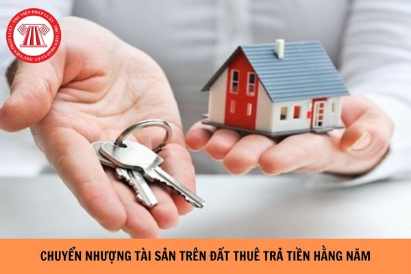 Tổ chức kinh tế có được chuyển nhượng tài sản trên đất thuê trả tiền hằng năm hay không?