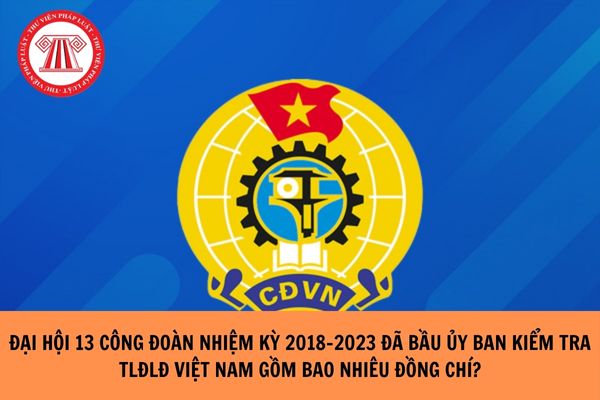 Đại hội 13 Công đoàn Việt Nam, nhiệm kỳ 2023 – 2028, đã bầu Ủy ban Kiểm tra Tổng Liên đoàn Lao động Việt Nam gồm bao nhiêu đồng chí?