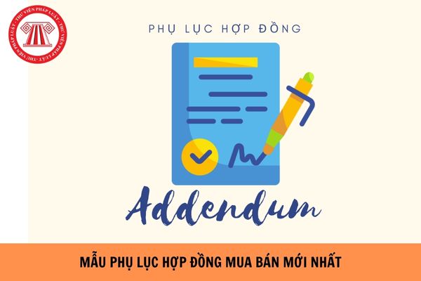 Mẫu phụ lục hợp đồng mua bán mới nhất? Tải mẫu phụ lục hợp đồng mua bán năm 2024?