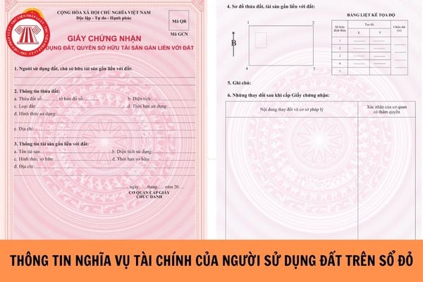 Nghĩa vụ tài chính của người sử dụng đất thể hiện trên Sổ đỏ như thế nào?