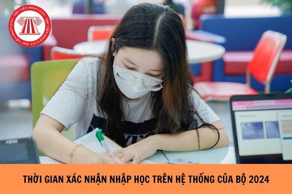 Thời gian xác nhận nhập học trên Hệ thống của Bộ 2024?