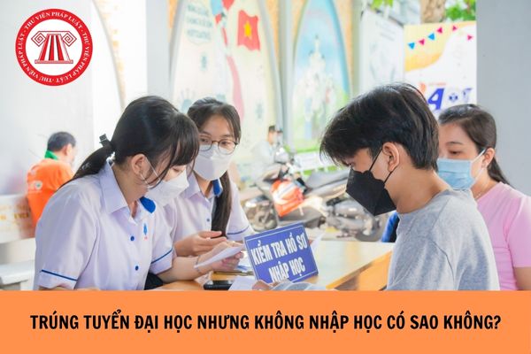 Trúng tuyển đại học nhưng không nhập học có sao không?