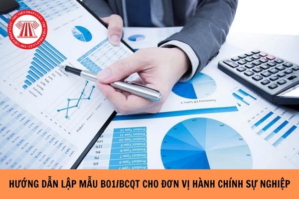 Hướng dẫn lập mẫu B01 BCQT Báo cáo quyết toán kinh phí hoạt động dành cho đơn vị hành chính sự nghiệp từ 01/01/2025?