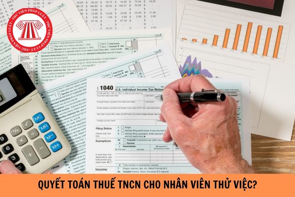 Quyết toán thuế TNCN cho nhân viên thử việc năm 2024 như thế nào?