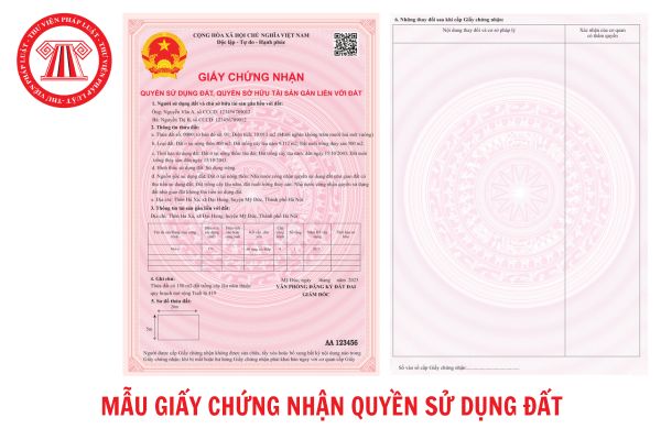 Mẫu Giấy chứng nhận quyền sử dụng đất mới có màu gì?