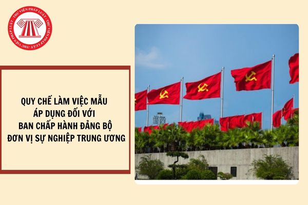 Download Quy chế làm việc mẫu áp dụng đối với ban chấp hành đảng bộ đơn vị sự nghiệp Trung ương?