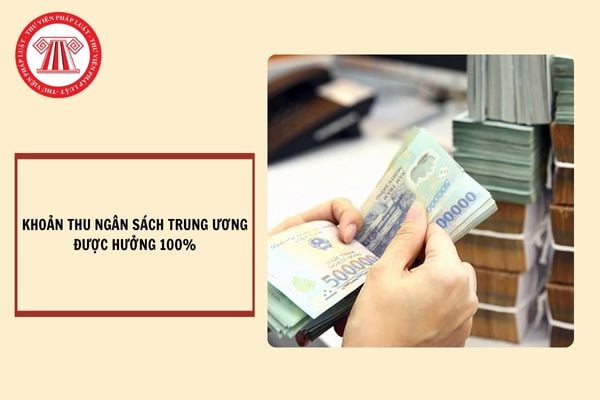 Các khoản thu ngân sách trung ương được hưởng 100% mới nhất?