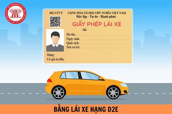 Bằng lái xe hạng D2E lái được xe gì từ ngày 01/01/2025?