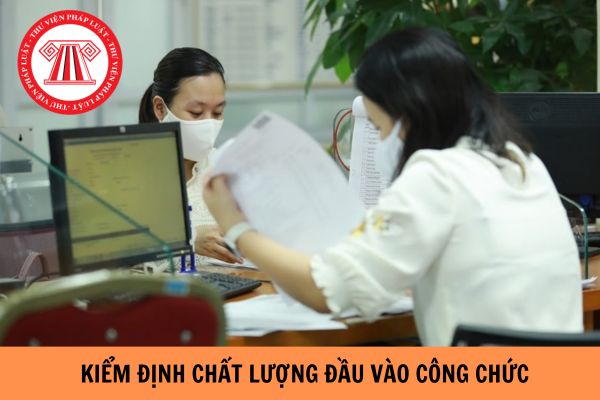 Đối tượng nào không thực hiện kiểm định chất lượng đầu vào công chức?