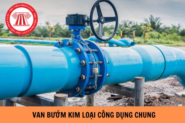 Trị số danh nghĩa áp suất, nhiệt độ của van bướm kim loại công dụng chung phải đáp ứng thông số kỹ thuật gì theo TCVN 10830:2015?