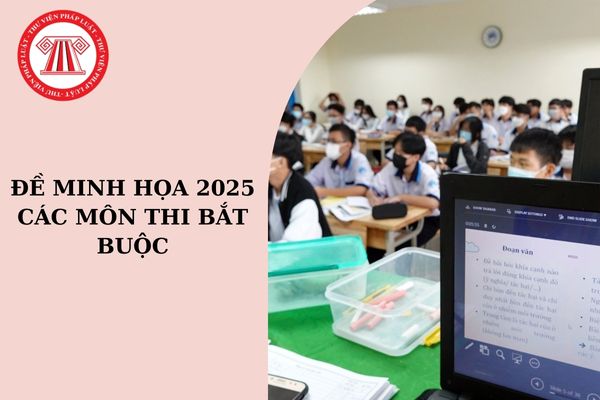 Đề minh họa 2025 các môn bắt buộc thi tốt nghiệp THPT?