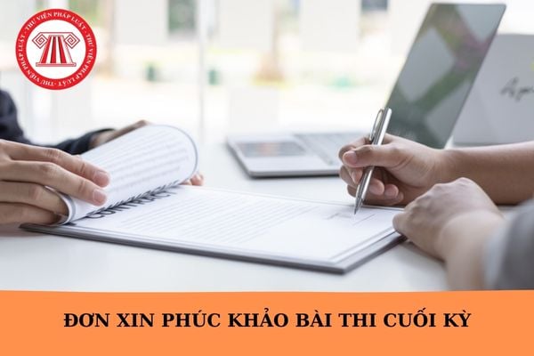 Mẫu đơn xin phúc khảo bài thi cuối kỳ? Cách viết đơn phúc khảo bài thi cuối kỳ?