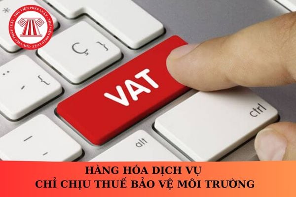 Giá tính thuế gtgt đối với hàng hóa dịch vụ chỉ chịu thuế bảo vệ môi trường là gì?