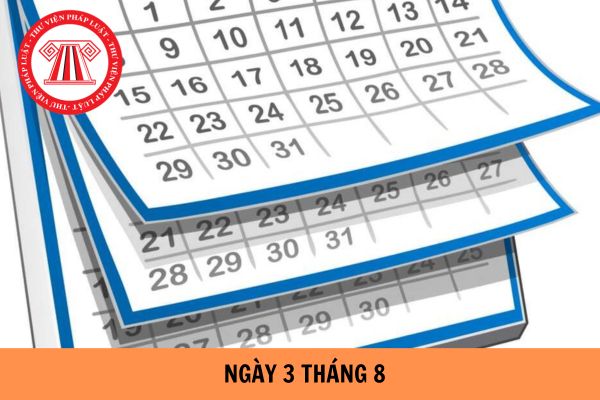 Ngày 3 tháng 8 là thứ mấy, ngày mấy âm lịch 2024? Các ngày lễ trong tháng 8 ở Việt Nam? Tháng 8 có ngày lễ lớn nào không?