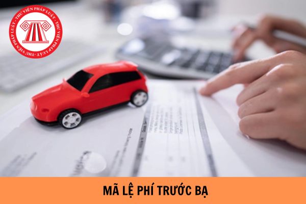 Mã lệ phí trước bạ lấy ở đâu? Mã lệ phí trước bạ ô tô, xe máy là gì?