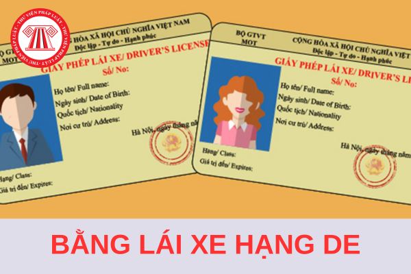 Bằng lái xe hạng DE lái được xe gì? Bằng lái xe hạng DE có thời hạn bao nhiêu năm?