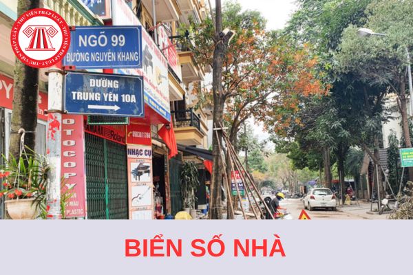 Biển số nhà mặt phố treo bên trái hay bên phải? Kích thước biển số nhà mặt phố là bao nhiêu?