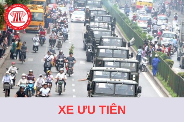 Các loại xe được ưu tiên từ 1/1/2025? Màu tín hiệu để nhận biết xe ưu tiên?